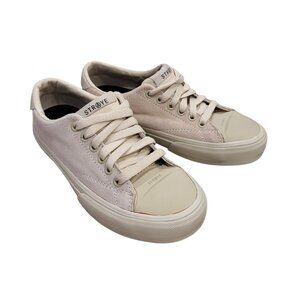 Straye Stanley Suede Low Top Skate Shoe in Cream NWOT Size Mens 4 Womens 5.5